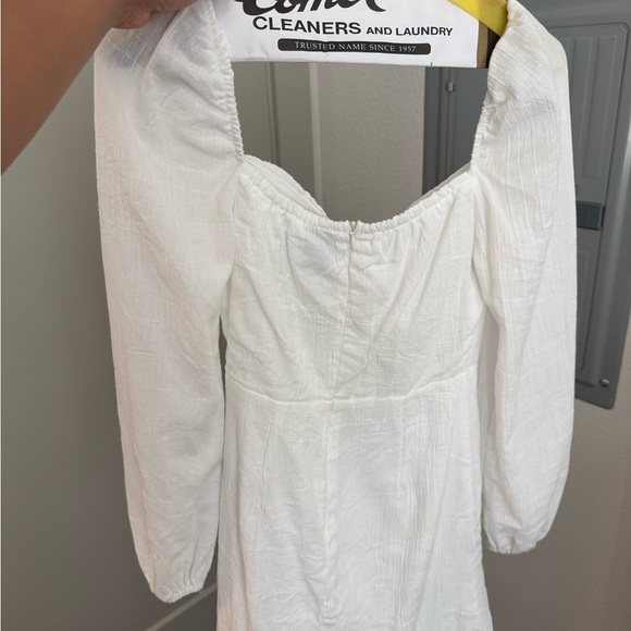 Princess Polly Cream Long Sleeve Dress - Picture 4 of 4